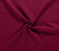 Cotton Waffle Fabric | Bordeaux