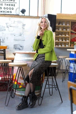 Boiled Wool Fabric | Lime -Arts and Crafts 4578 123