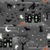Castle Spooky Fabric | Castle Spooky Grey -Arts and Crafts A572 3 1