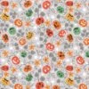 Castle Spooky Fabric | Spooky Pumpkins Light Grey -Arts and Crafts A574 1 1