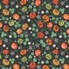 Castle Spooky Fabric | Spooky Pumpkins Black -Arts and Crafts A574 3 1