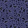 Castle Spooky Fabric | Bats Blue -Arts and Crafts A575 1 1