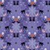 Castle Spooky Fabric | Cobwebs & Cats Blue -Arts and Crafts A576 2 FQ