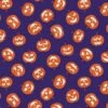 Haunted House Fabric | Glow In The Dark Pumpkin Purple -Arts and Crafts A601 2 1