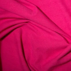 Linen Look Cotton Fabric | Cerise