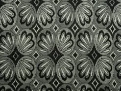 Jacquard Jersey | Floral Tile Black -Arts and Crafts E107467 06 2
