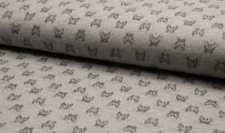 Pique Finish Jersey Fabric | Crab Grey