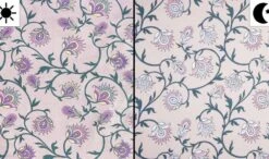 Light Reactive Jersey Fabric | Glitter Flowers Dusty Pink