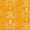 Midnight Haunt Halloween Fabric | Spooky Damask Pumpkin -Arts and Crafts E107797 9781O 1