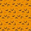 Midnight Haunt Halloween Fabric | Night Flight Terracotta -Arts and Crafts E107797 9784O 1