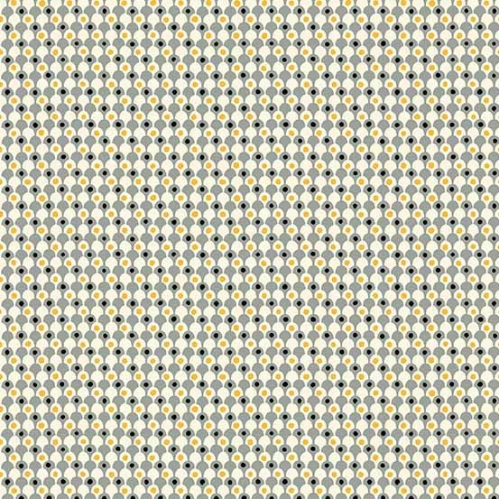 Midnight Haunt Halloween Fabric | Clamshells Silver 3 Midnight Haunt Halloween Fabric | Clamshells Silver