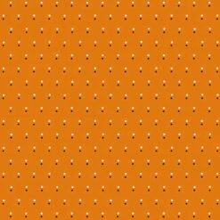 Midnight Haunt Halloween Fabric | Shadow Dot Orange
