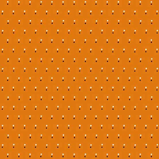 Midnight Haunt Halloween Fabric | Shadow Dot Orange 3 Midnight Haunt Halloween Fabric | Shadow Dot Orange