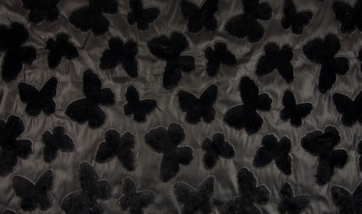 Faux Leather Fur Cut Out Fabric | Butterfly Black 3 Faux Leather Fur Cut Out Fabric | Butterfly Black