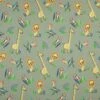 Jersey Cotton Fabric | Zoo Dusty Green -Arts and Crafts E108088 06 1