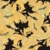 Halloween Fun Fabric | Witch Silhouette -Arts and Crafts E108122 01 1