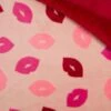Super Soft Fleece Design & Block Colour Back | Lips Dusty Pink -Arts and Crafts E108178 02 1