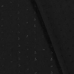 Double Gauze - Embroidered Floral Design | Black -Arts and Crafts E108402 14 4