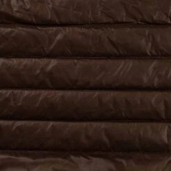 Premium Quilted Stripe Coating Fabric | Dark Brown