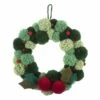 Pom Pom Wreath Kit | Festive Greens -Arts and Crafts E109011 1