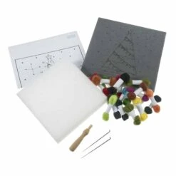 Needle Felting Kit With Frame | Christmas Tree
