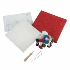 Needle Felting Kit With Frame | Ho Ho Ho -Arts and Crafts E109039 05 3