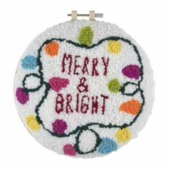 Punch Needle Kit With Hoop | Merry & Bright