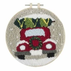 Punch Needle Kit With Hoop | Festive Car -Arts and Crafts E109040 05 2