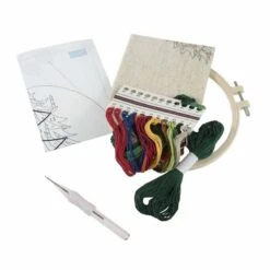 Embroidery Punch Needle Kit With Hoop | Christmas Tree 7 Embroidery Punch Needle Kit With Hoop | Christmas Tree -Arts and Crafts E109041 01 3