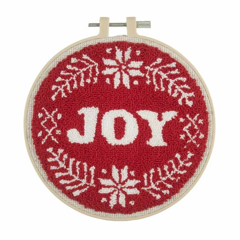 Embroidery Punch Needle Kit With Hoop | Joy 3 Embroidery Punch Needle Kit With Hoop | Joy