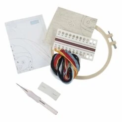 Embroidery Punch Needle Kit With Hoop | Penguin