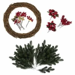 Wreath Kit | Winter Berry, 40cm -Arts and Crafts E109051 4