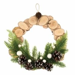 Wreath Kit | Scandi Wood, 25cm -Arts and Crafts E109052 1