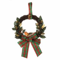 Wreath Kit | Traditional Tartan, 20cm -Arts and Crafts E109055 1