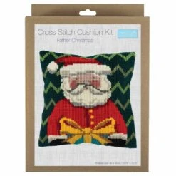 Cross Stitch Cushion Kit | Father Christmas