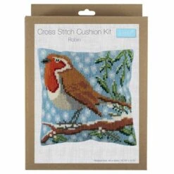 Cross Stitch Cushion Kit | Robin