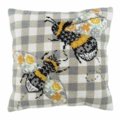 Half Stitch - Tapestry Cushion Kit | Gingham Bee -Arts and Crafts E109058 03 3