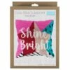 Half Stitch - Tapestry Cushion Kit | Shine Bright -Arts and Crafts E109058 04 1
