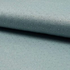 Sparkling Viscose Jersey Fabric | Metallic Dewdrops - Aqua