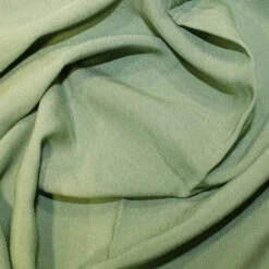 Viscose Challis Fabric Plain | Elm Green