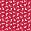 Snow Day Flannel Lewis & Irene | Scattered Snowmen Red -Arts and Crafts E110280 F35 3 1
