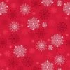 Snow Day Flannel Lewis & Irene | Snowflakes Red -Arts and Crafts E110280 F72 3 1
