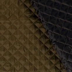Quilted Coating Fabric | Crosshatch Khaki Green -Arts and Crafts E110636 027 2