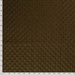 Quilted Coating Fabric | Crosshatch Khaki Green