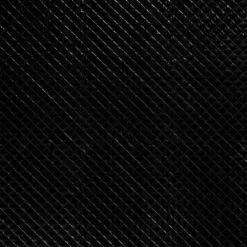 Quilted Coating Fabric | Foiled Crosshatch Black