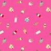 Small Things Sweet Fabric | Ice Cream Bright Pink -Arts and Crafts SM48 3 1