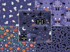 Castle Spooky Fabric | Fat Quarter Pack 1