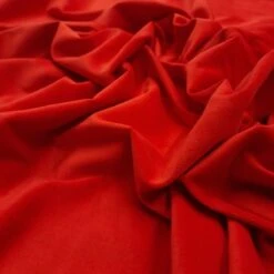 Classic Cotton Velvet Fabric | Red -Arts and Crafts e106565 01 3