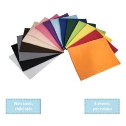 Acrylic Felt Pack, 23 X 30cm | Assorted Colours - 60pcs -Arts and Crafts e107514 02 3