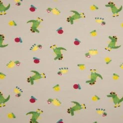 Jersey Cotton Fabric | Funny Croco Sand